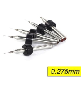 PCB Mikro Karbür CNC Matkap Ucu 10lu Set 0,275mm Tungsten 18 Shank