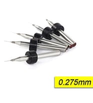 PCB Mikro Karbür CNC Matkap Ucu 10lu Set 0,275mm Tungsten 18 Shank