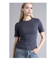 Defacto Slim Fit Antrasit Kadın T-Shirt G8490AX/AR191
