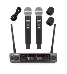 Lastvoice Lv-502EE UHF Dijital 2x30 Kanal Çiftli EL Telsiz Kablosuz Mikrofon