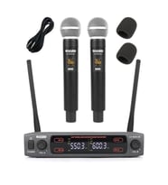 Lastvoice Lv-502EE UHF Dijital 2x30 Kanal Çiftli EL Telsiz Kablosuz Mikrofon