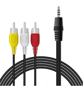 3.5 mm Stereo To 3 Rca Dişi Tos Çevirici Dönüştürücü Ses Kablosu