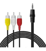 3.5 mm Stereo To 3 Rca Dişi Tos Çevirici Dönüştürücü Ses Kablosu