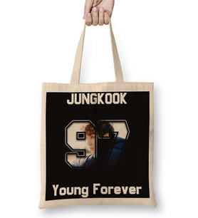 Bts Young Forever Jungkook Bez Çanta Uzun Saplı