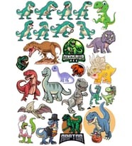 Dinozorlar Sticker Set  20 Parça Telefon, Tablet, Defter, Laptop Sticker