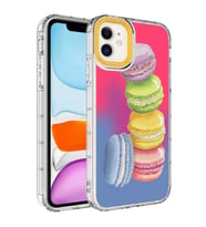 iPhone 12 Kılıf Renkli Desenli Sert Silikon Zore Korn Kılıf NO12