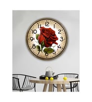 bilge Tasarım Retro Duvar Saati 50 x 50 CM (Çok Renkli)