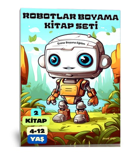 Robotlar Boyama Kitap Seti (2 Kitap)
