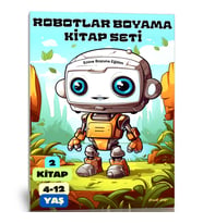 Robotlar Boyama Kitap Seti (2 Kitap)