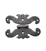 Antika Tarz Dekoratif Pirinç Kelebek Menteşe - 63x45 mm, Oksit