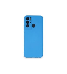 Tecno Pova Neo Kılıf Nano İçi Kadife Silikon - Mavi