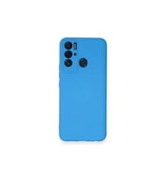 Tecno Pova Neo Kılıf Nano İçi Kadife Silikon - Mavi