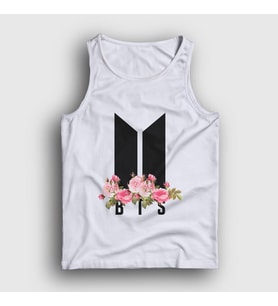 Presmono Unisex Beyaz Flowers Bts Atlet 22142tt