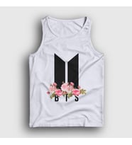 Presmono Unisex Beyaz Flowers Bts Atlet 22142tt