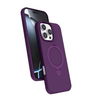 iPhone 16 Pro Max Regal Magsafe Standlı Kapak - Derin Mor