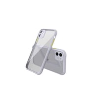 Apple İphone 12 Mini Kılıf Miami Şeffaf Silikon - Lila