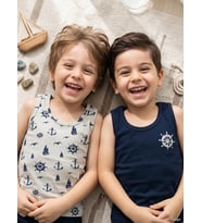 Civil Boys Erkek Çocuk Sailor 2-12 Yaş 2'li Atlet - Standart