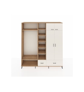 Hyperion Gardrop 12 Raflı 2 Çekmeceli 2 Askılı 220x44x243 Çam-Aytaşı/Aytaşı