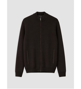 LCWAIKIKI Classic Kahverengi Regular Fit Dik Yaka Triko Hırka