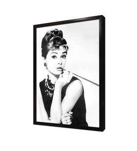 Audrey Hepburn Çerçeveli Mdf Tablo