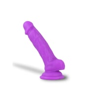 MYST COLOR Dildo Ultra Yumuşak Dokulu Mor Realistik Yapay Penis
