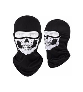 Motosiklet Kurukafa Balaklava Güneş Koruyucu Rüzgar Geçirmez Motor Maske Yüz Koruma (Siyah)