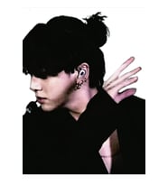 Jungkook, Manbun Ile Tablo Ahşap Poster Dekoratif Kod2637