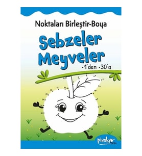 Noktaları Birleştir-Boya Sebzeler-Meyveler-1’den 30’a