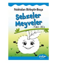 Noktaları Birleştir-Boya Sebzeler-Meyveler-1’den 30’a