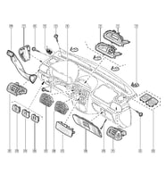 Renault Clio 2 Torpido Hava Izgara Yan Sağ veya Sol 7701047698