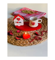 Sevgililer Günü Özel I Love You Kalpli Kahve Fincan Seti