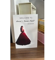 Henna Night Kırmızı Elbiseli Gelinlikli Kart 8x12 cm 63 Adet - Arletikettasarım