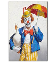 Cakatablo Arthur Sarnoff Palyaço Resim MDF Tablo