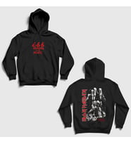 Presmono Unisex Siyah Beast V2 Metal Iron Maiden Sırt Baskılı Kapüşonlu Sweatshirt 515960tt