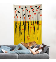 Alexander Calder - Damlalar Duvar Örtüsü - Drops-7285