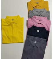 Firmalara Özel Logo Baskılı 10 Adet Polo Yaka Tişört (Sarı)