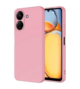 Coverzone Xiaomi Poco C65 ?le Uyumlu K?l?f Z-Mara Lansman Vieri Tam Koruma Arka Kapak Kamera Koruma �?k?nt?l? P�r�zs�z Y�zey Pembe