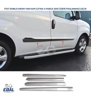 Fiat Doblo Krom Yan Kapı Çıtası 4 Kapı 2010 Üzeri P. Çelik