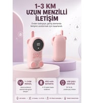 Bebek Telsizi LCD Ekran VOX İki Yönlü İletişim USB Şarj Hafif