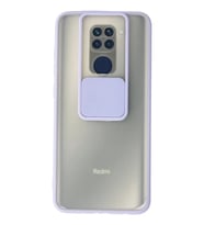 Mey İthalat® Redmi Note 9 Kılıf Palm Buzlu Kamera Sürgülü Silikon - Lila