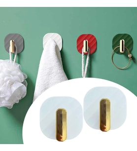 2li Yapışkanlı Retro Askılık Dolap Kapak Kulpu Beyaz (5343)