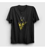 Presmono Unisex Siyah Scorpion V3 Mortal Kombat T-Shirt 147543tt