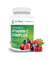 Dr. Berg Chewable Vitamin C Complex - Made with Organic Berries - 60 Chewable Delicious Wafers.Abd Menşei.57.