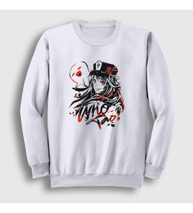 Presmono Unisex Beyaz Hu Tao Oyun Genshin Impact Sweatshirt 359691tt