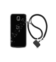 Samsung Galaxy J7 Pro Kılıf Desenli Silikon Ipli Boyun Askılı Planet 1620