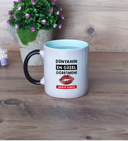 Kadın Öğretmene Hediye Kupa Bardak Sihirli Öğretmenler Günü Hediyesi
