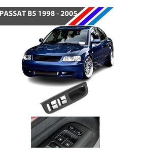 Passat B5 Cam Anahtar Çerçevesi Sol Taraf Siyah Renk 1998 2005