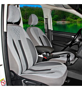 Fiat Fiorino 2008+ Uyumlu Gri Ticari Tay Tüyü Koltuk Kılıfı