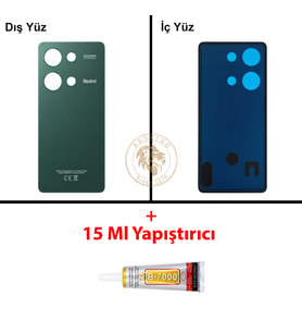Xiaomi Redmi Note 13 Pro 4G Orman Yeşili Arka Pil Kapağı Batarya Kapağı + B-7000 Yapıştırıcı
