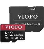 Viofo High Endurance 512Gb Class 10 A2 V30 100Mb/S Okuma 90Mb/S Yazma Micro Sd Hafıza Kartı (Çok Renkli)